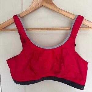 Freya Sports Bra Wireless Dynamic Crop Top Hot Crimson Pink US 32DDD EUC